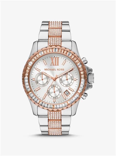 michael kors 2 tone watch womens|Michael Kors everest chronograph.